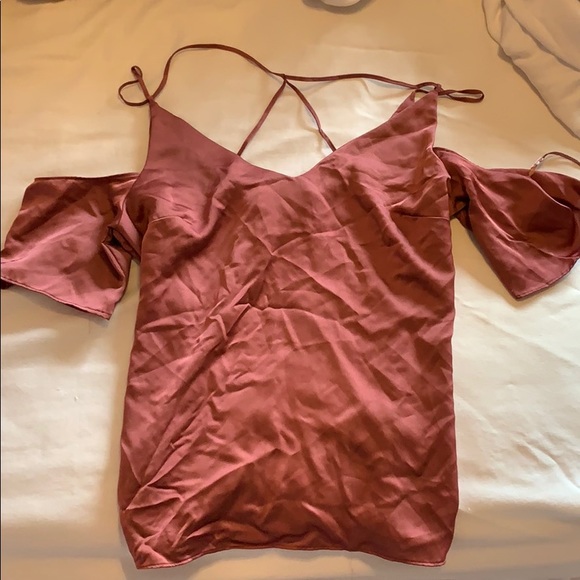 Dynamite pink satin strappy top. - Picture 1 of 1